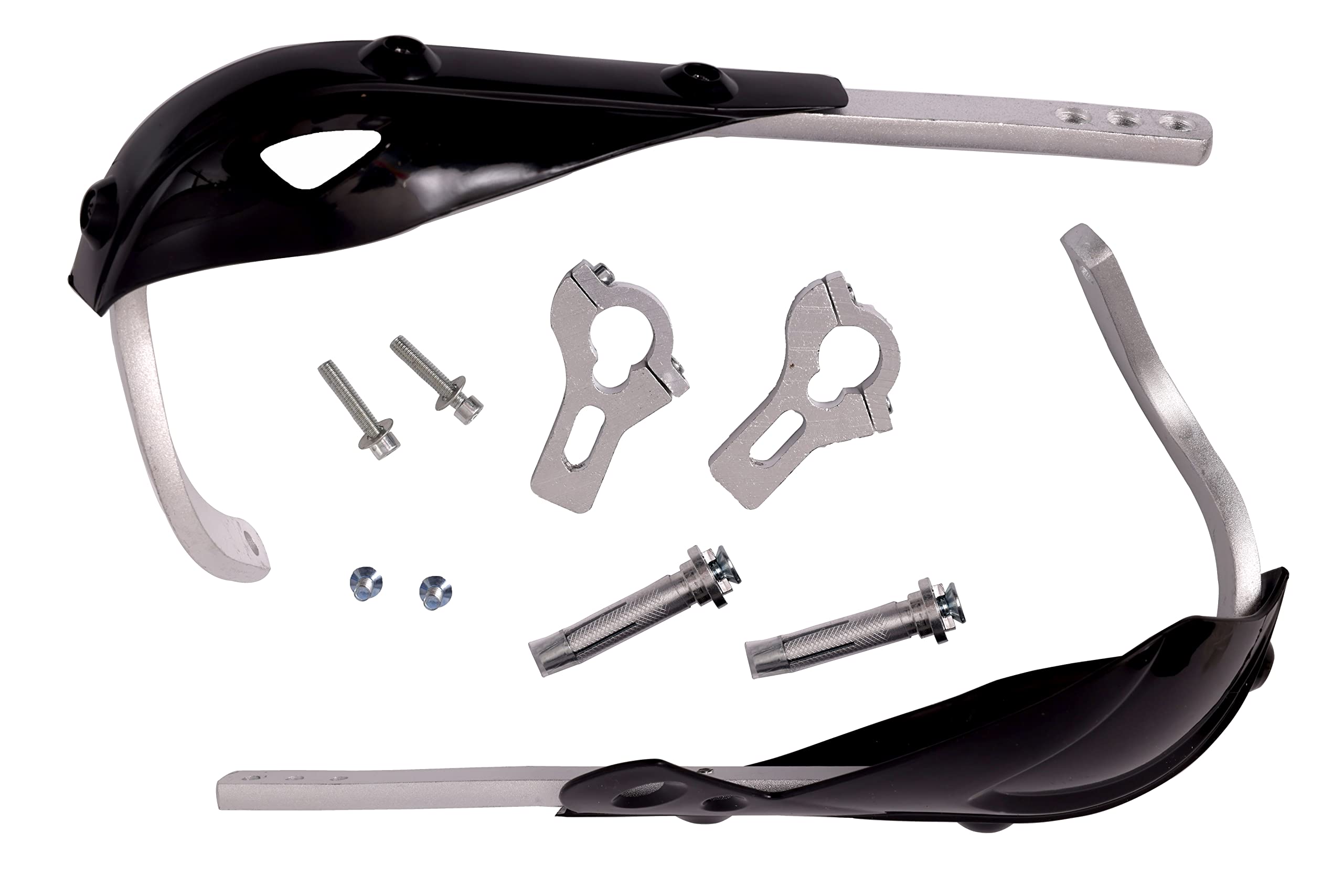 Paramanos Puig Avant Para Motos Trail - Negro, Con Tornillos M8, Protección Contra Viento E Impactos
