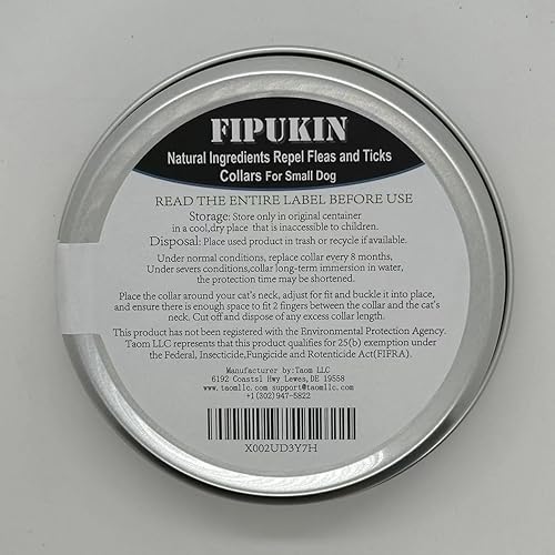 Miniatura 8 de Natural Ingredients - Collar antipulgas para perros pequeños, collar seguro y eficaz para pulgas y garrapatas, impermeable, protección de 8 meses