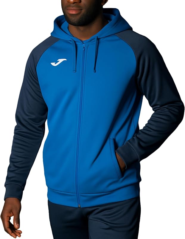 Joma - Sudadera de Hombre con Capucha y Cremallera , 8XS - 3XL - Suave y Cálido con Rib en Puños y Bajo - Academy IV