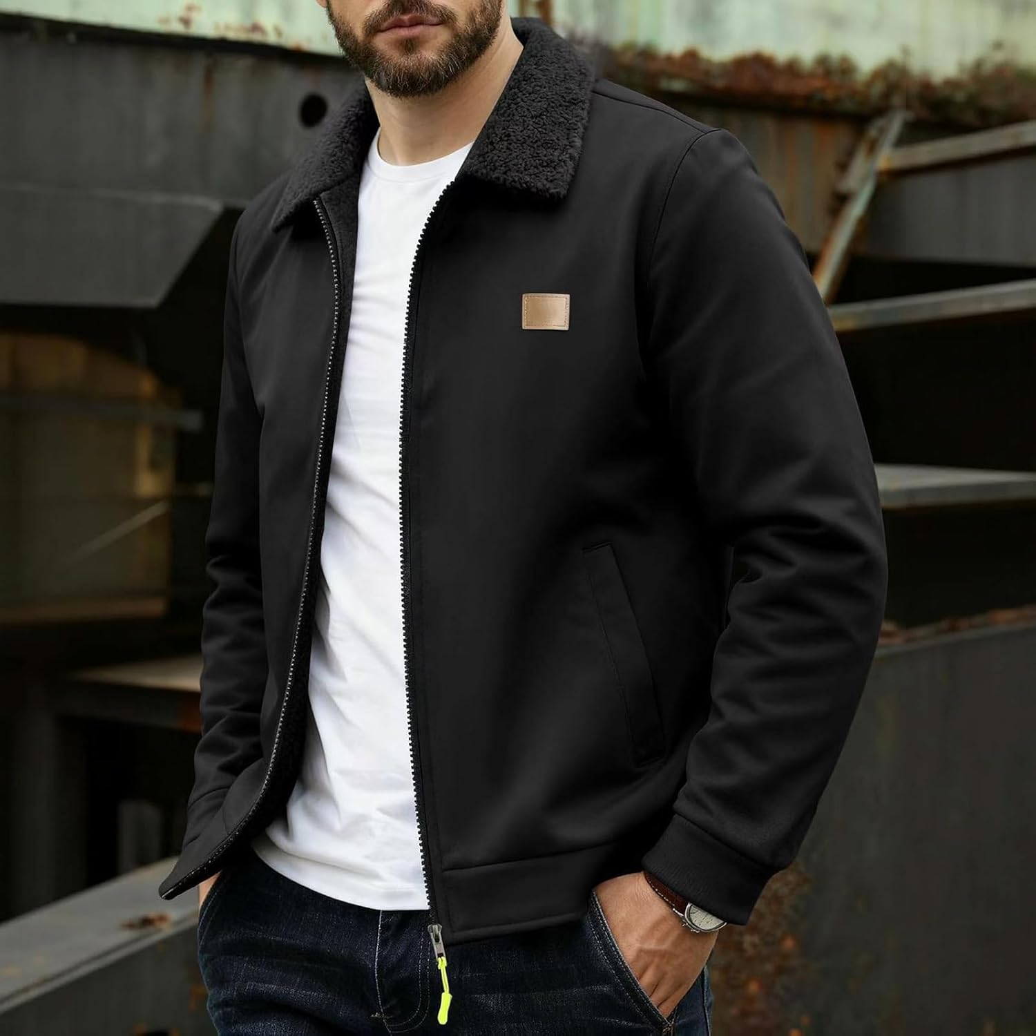 Winter Jacket Men 2025 Lightweight Coats Long Sleeve Big and Tall Thermal Warm Mens Fashion Cloth