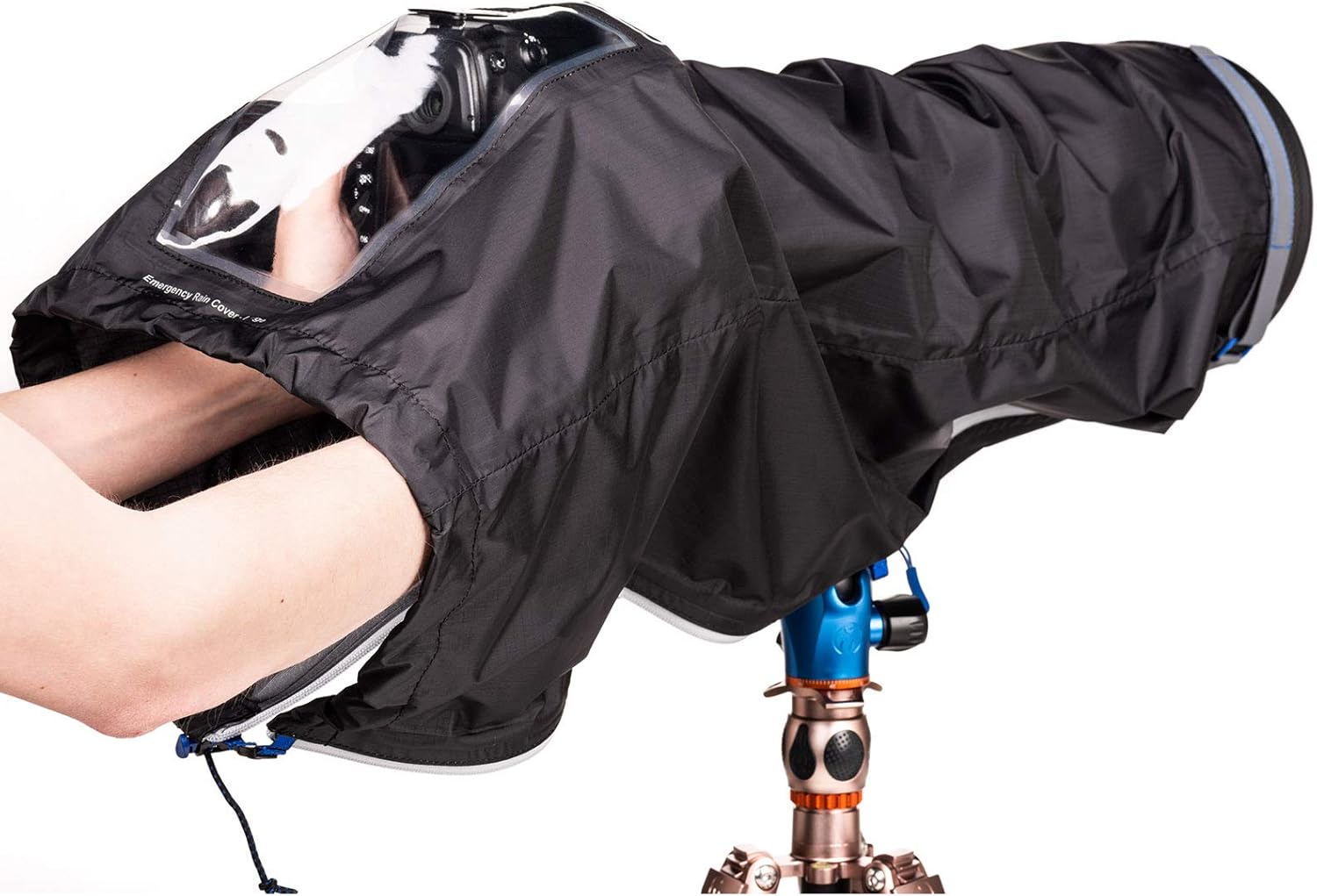 Think Tank Emergency Rain Covers for DSLR and Mirrorless Cameras with 300-600mm f/4 Lens - Large (Black)