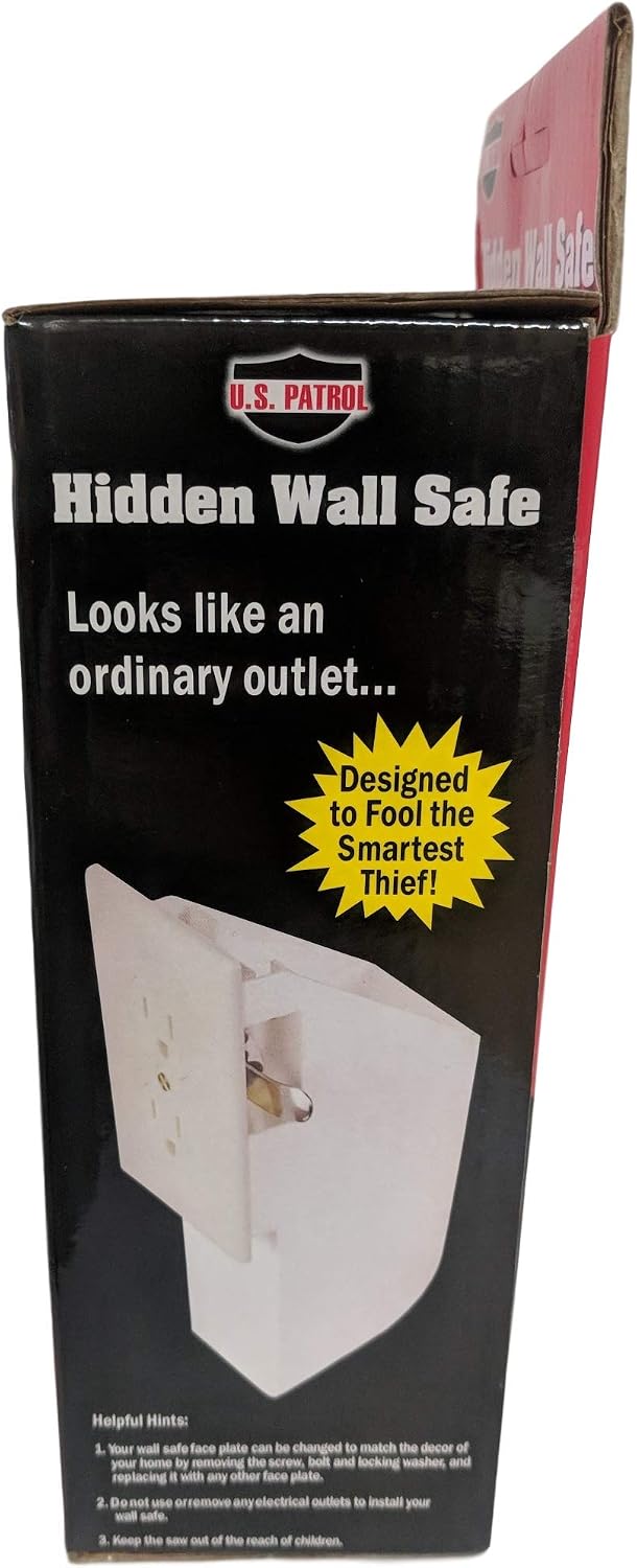 US Patrol Hidden Wall Safe Secret Stash Electrical Plug