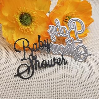 Baby Shower Words Metal Cutting Dies Scrapbooking Card Making Craft Embossing