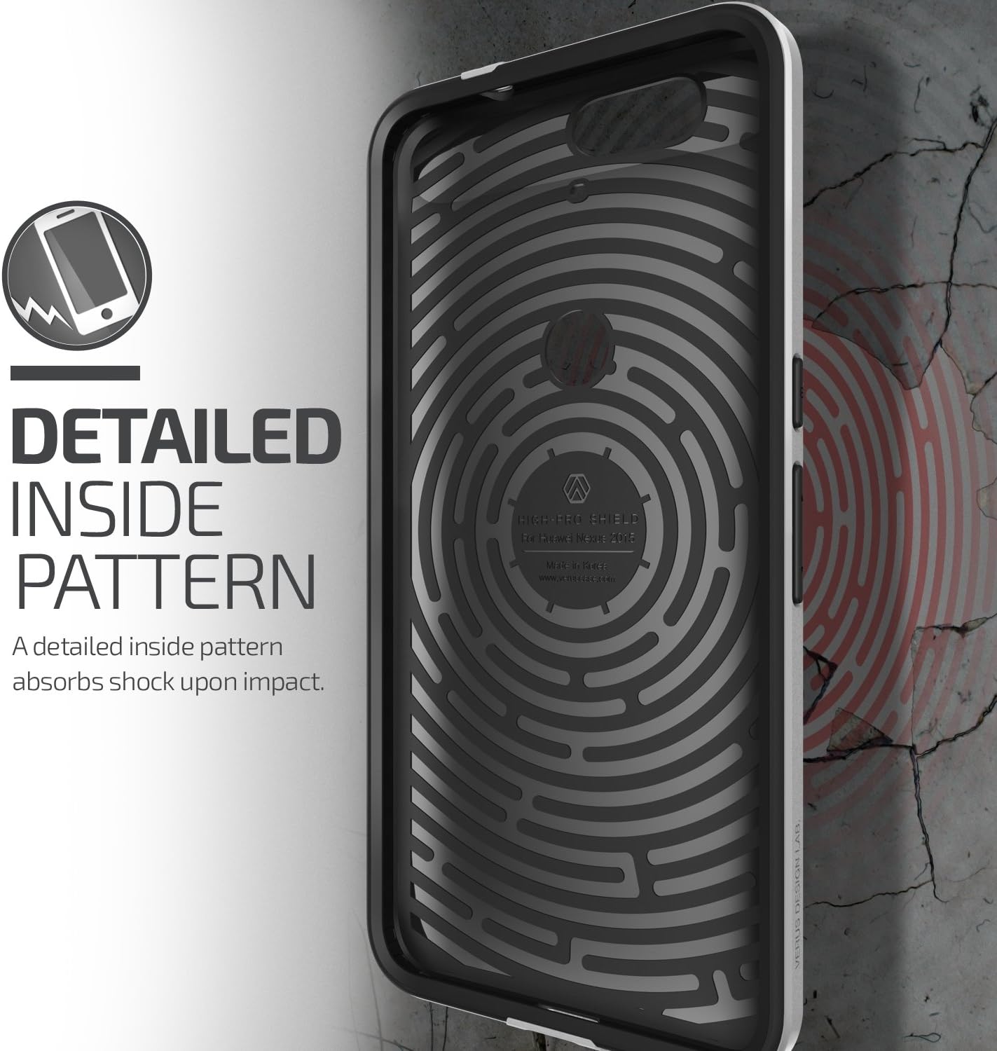 Nexus 6P Case, Verus [High Pro Shield][Satin Silver] - [Military Grade Protection][Slim Fit] For Huawei Nexus 6P
