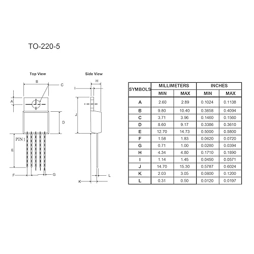 Miniatura 147 de Chanzon TL431 TO-92 Regulador de voltaje ajustable positivo IC, regulador positivo de tres terminales para administración de energía