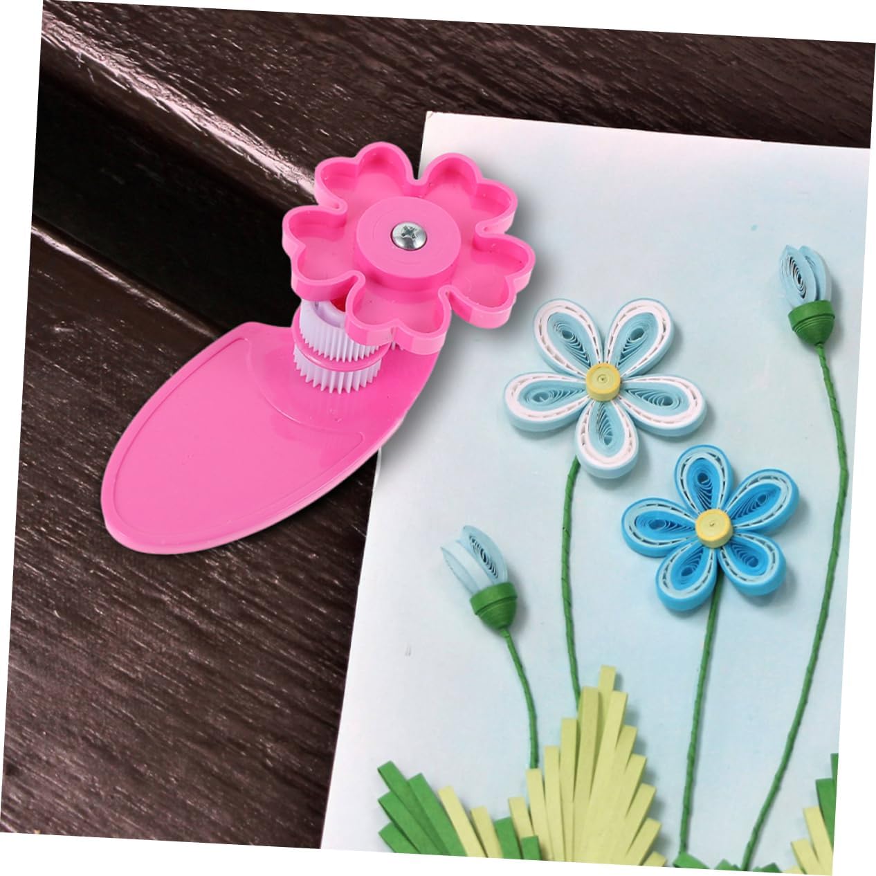 DOITOOL 2pcs Plastic Quilling Paper Styler Tool for Crafting Decoration Crimp DIY Paper Quilling