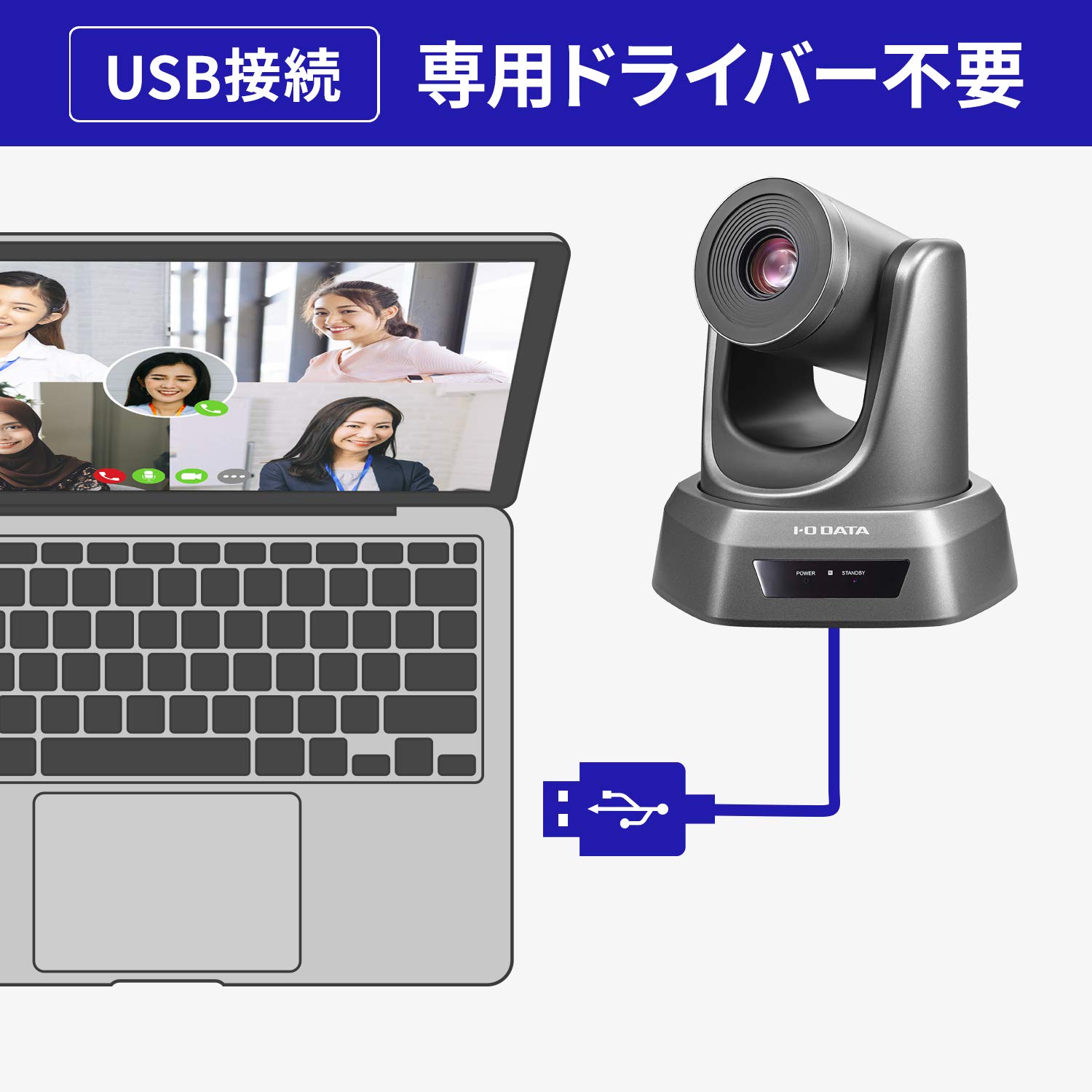 Amazon.co.jp: アイ・オー・データ USBカメラ 8倍光学ズーム パン 