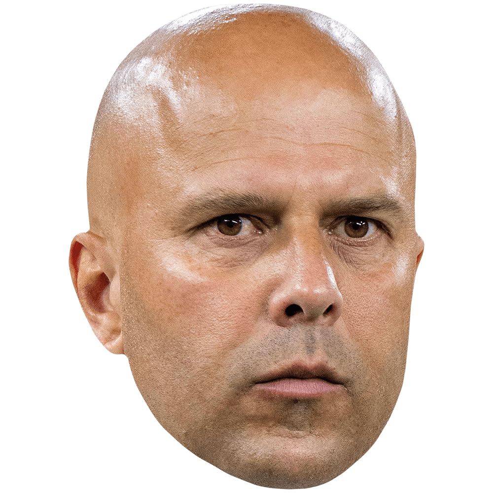 Arne Slot (Serious) Celebrity Mask, Flat Card Face, Fancy Dress Mask
