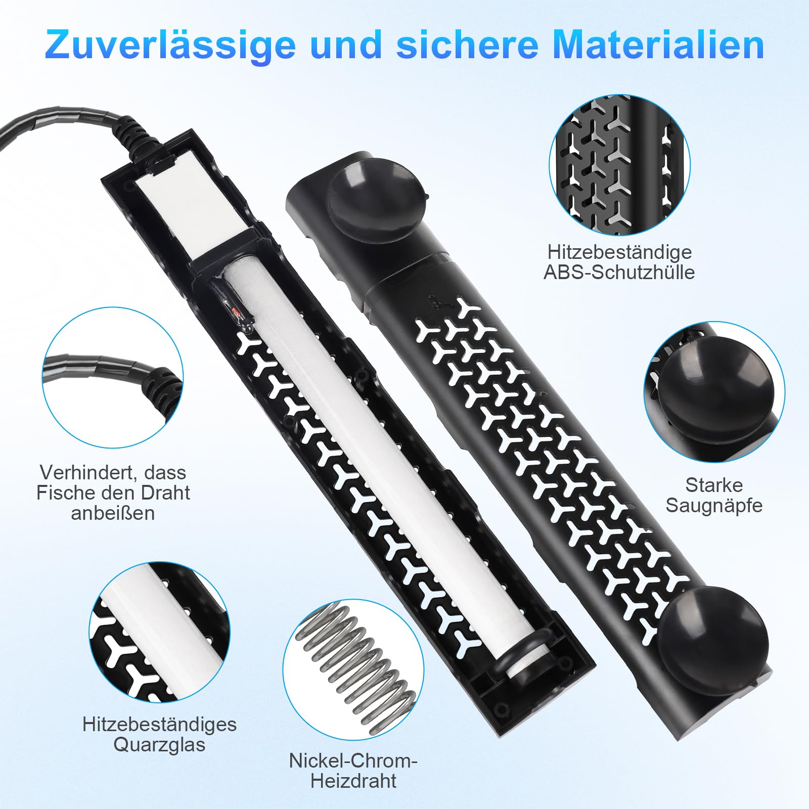hygger Aquarium Heizung mit automatischer Abschaltung bei Wassermangel (200W für 75–151L) | Intelligente Temperaturregelung, tauchbarer Heizer für Fisch und Schildkrötenbecken, Süß & Salzwasser