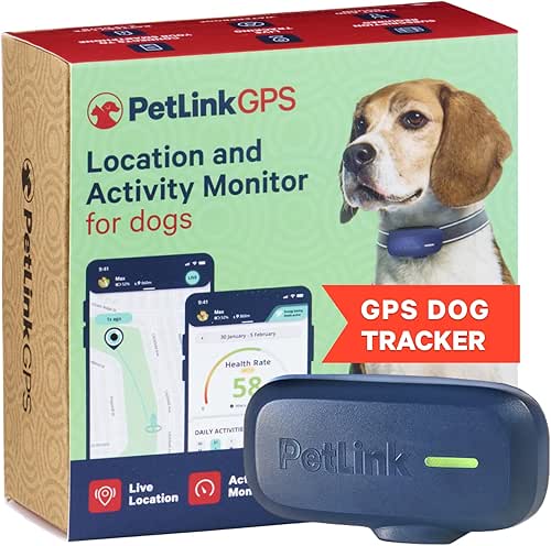 PetLink GPS Dog Tracker - Real-time Pet Tracker Collar -
