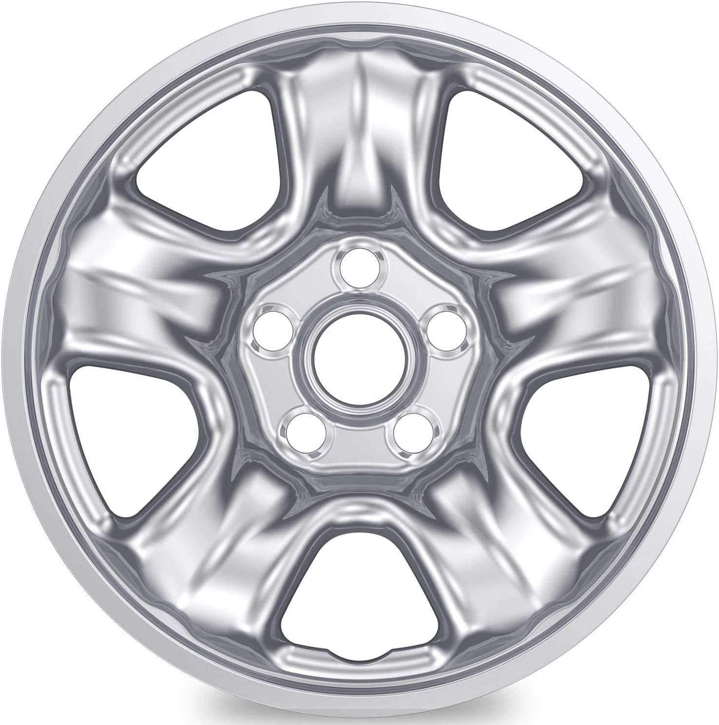 TangMiGe 4-Pack Wheel Skins Compatible with Honda CR-V CRV 2012 2013 2014 2015 2016, 16 inch 16", Hubcap, Alloy Wheel Cover (Bright Silver)