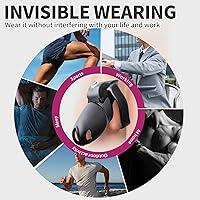 Vista 5 de FYJENNICC HT-V5 - Jaula de castidad masculina de resina ligera con llave de clic y bloqueo, diseño ergonómico, equipo de bondage y juguete sexual