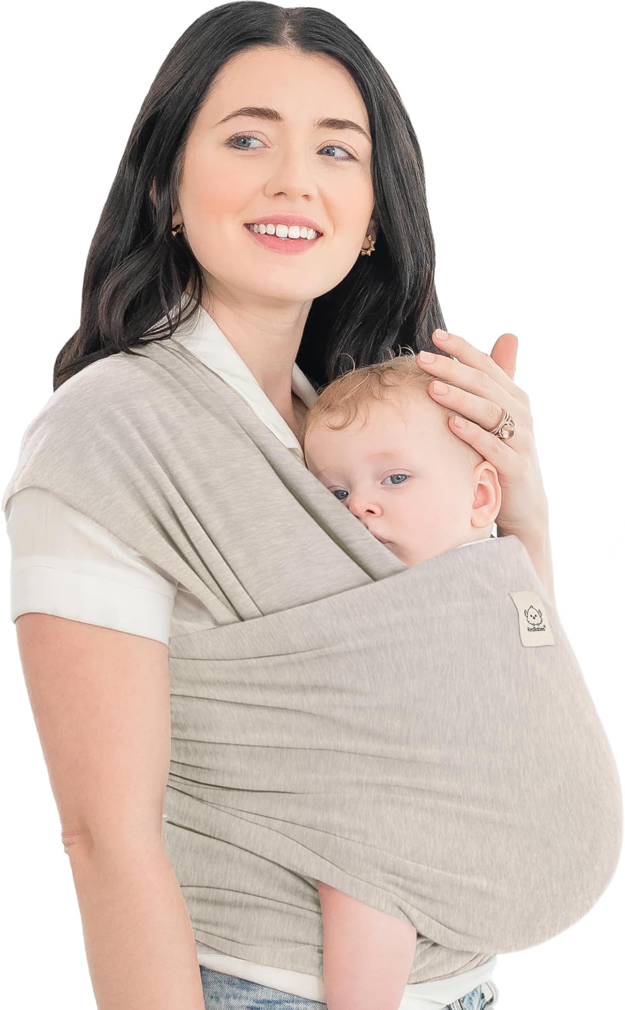 Baby Wrap Carrier-All In 1 Stretchy Baby Sling-Baby Carrier Sling-Baby Carrier Wraps-Baby Carriers For Newborn,Infant-Baby Holder Straps-Baby Slings Wrap(Stone Gray)