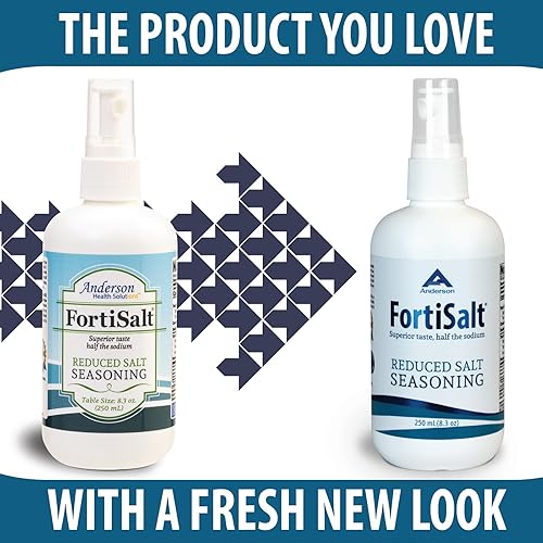 Miniatura 9 de Anderson's NUEVO sustituto de sal gourmet de condimento FortiSal, sabor galardonado, sabor a sal real, bajo en sodio, tamaño de recambio, 18.6fl oz