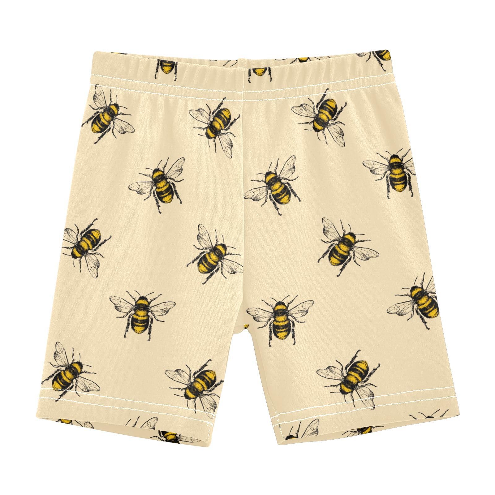 JHKKU Girls Bee Shorts Cotton Cartwheel Bike Kids Biker Under Dress Dance Short Girl Clothes 5T