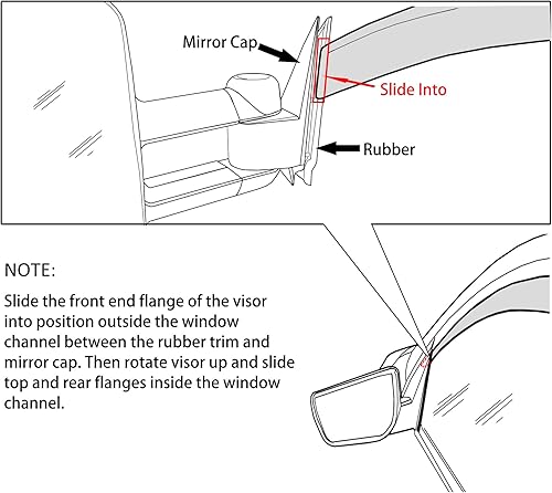 Miniatura 9 de 4 protectores de lluvia solar para ventana, deflector de viento compatible con Nissan Xterra 2005-2015 humo