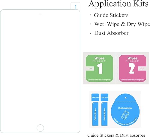 Miniatura 5 de Ailun Protector de pantalla para iPad Mini 4, iPad Mini 5 2019, 2 unidades, vidrio templado 2.5D Edge, ultra transparente, anti arañazos, compatible
