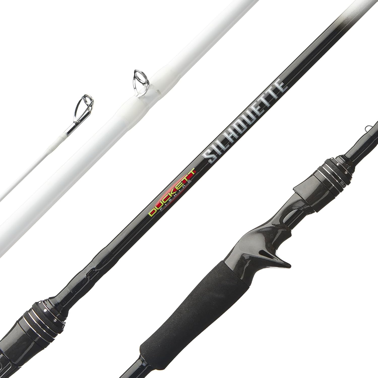 Duckett Fishing Silhouette Spinning & Casting Rods, Premium Lightweight Fishing Rod for All Skill Levels, Sensitive Sensi-Touch Blanks, Durable 316 Stainless Micro-Guides