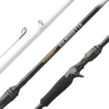 Duckett Fishing Silhouette Spinning & Casting Rods, Premium Lightweight Fishing Rod for All Skill Levels, Sensitive Sensi-Touch Blanks, Durable 316 Stainless Micro-Guides