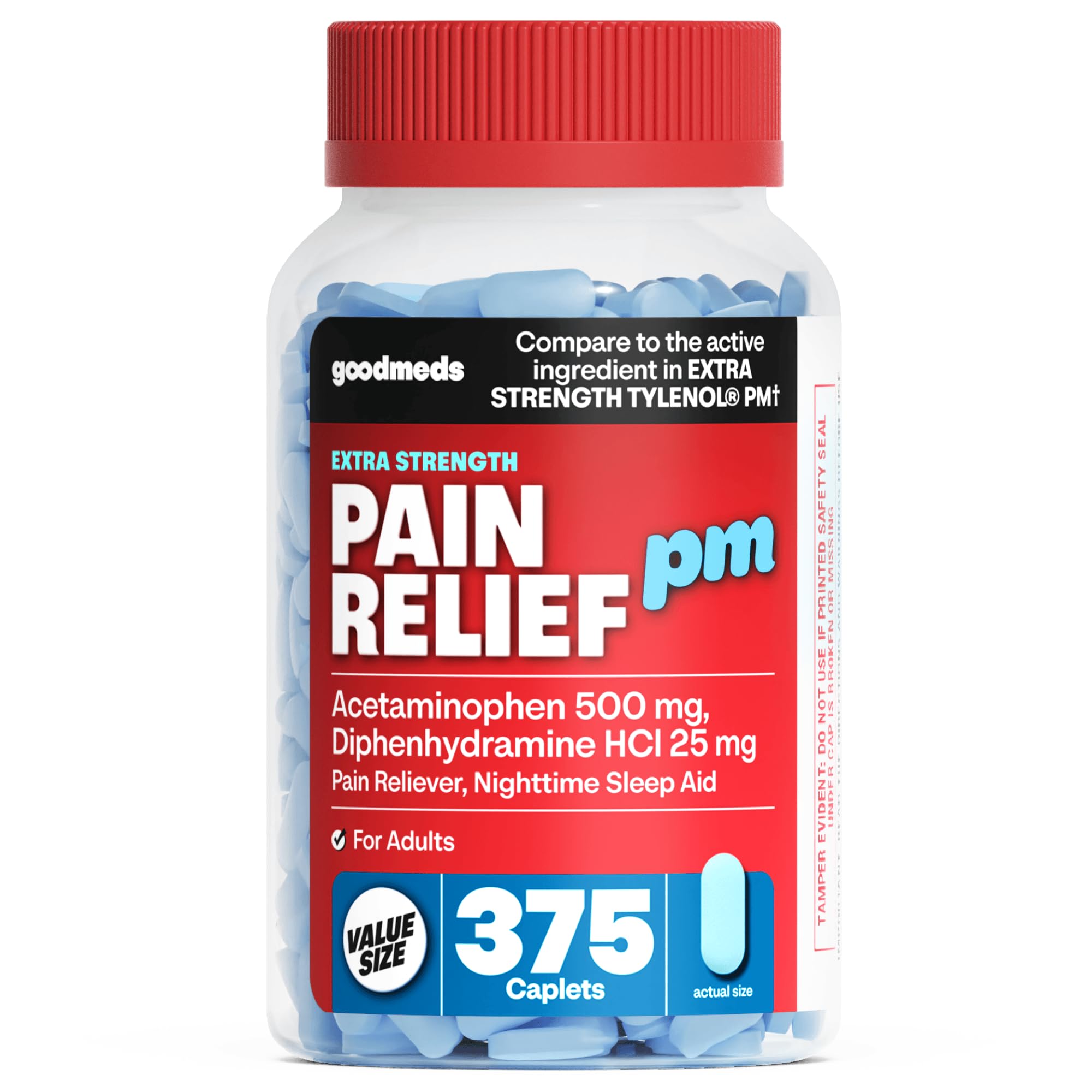 Compare to Extra Strength Tylenol | Acetaminophen 500mg Extra Strength Pain Reliever & Fever Reducer | Headache, Muscle Aches, Back Pain, Cold & Flu Relief, 500 Count — Amazon image 9