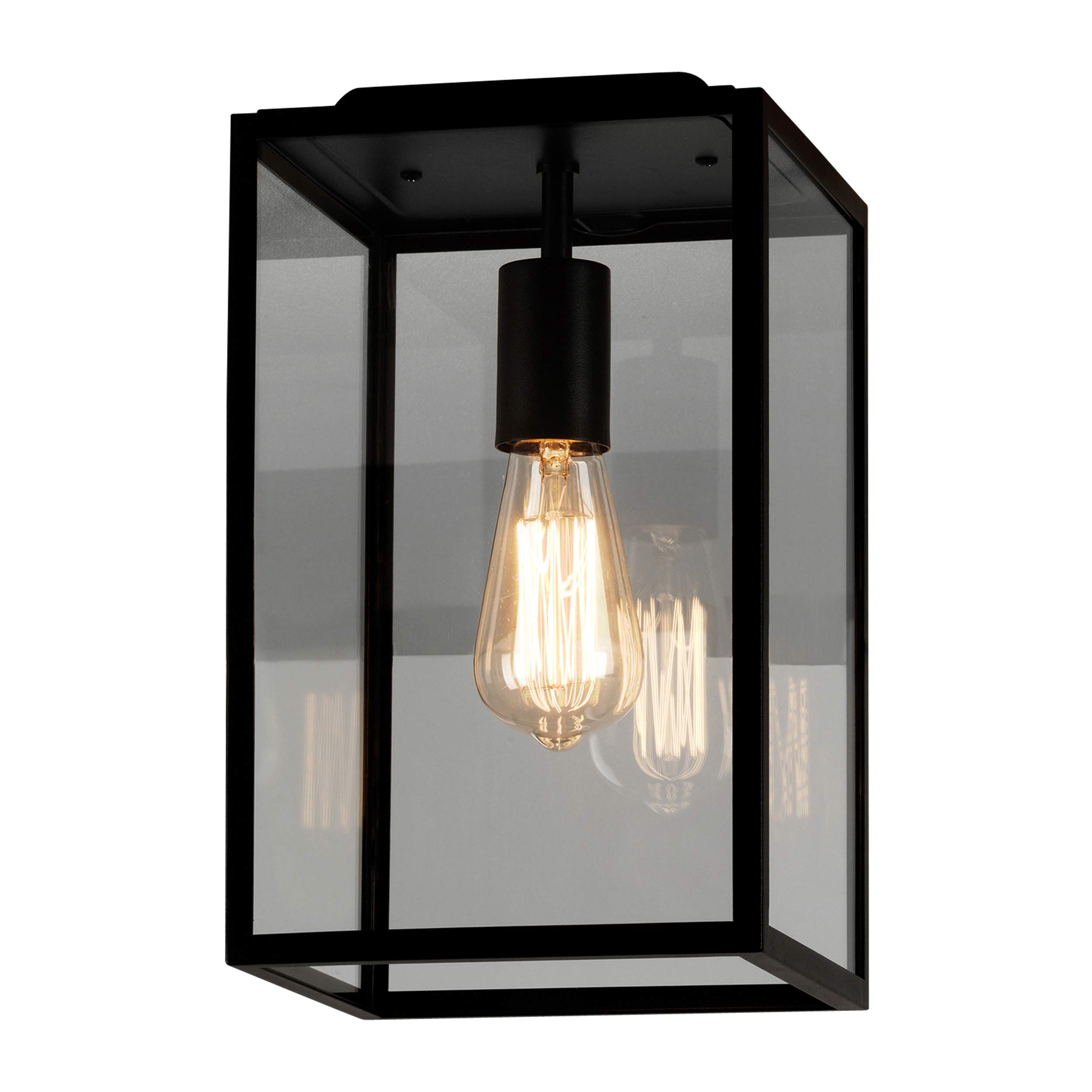 Astro Exterior Ceiling Light, Stainless Steel, 60 W, Textured Black