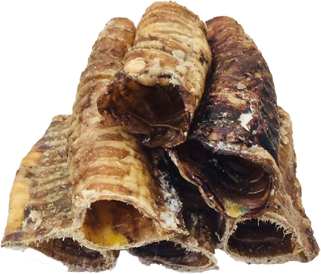 100% Beef Natural Dog Treat and Chew Moo Tubes Trachea Cut approx 15cm 1KG