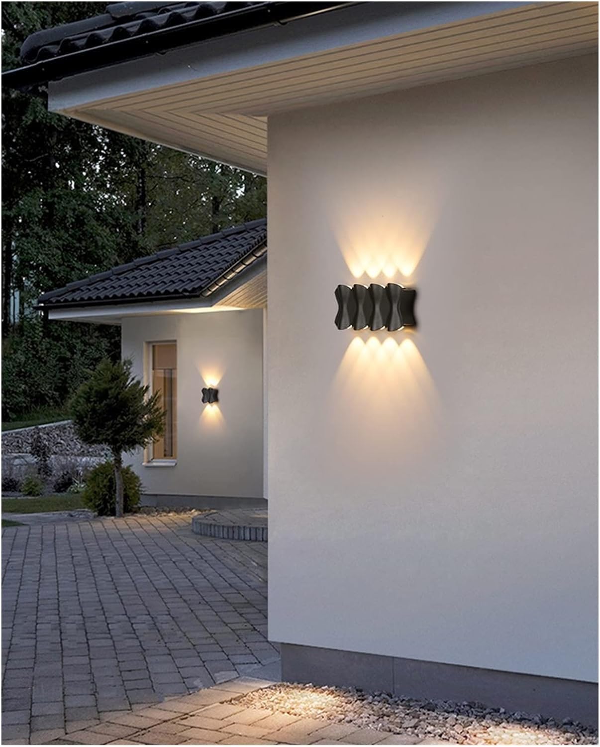 XJBTBA Waterproof Courtyard Double Wall Washing Lamp Outdoor - Corridor Staircase Exterior Door,Pendant Ceiling