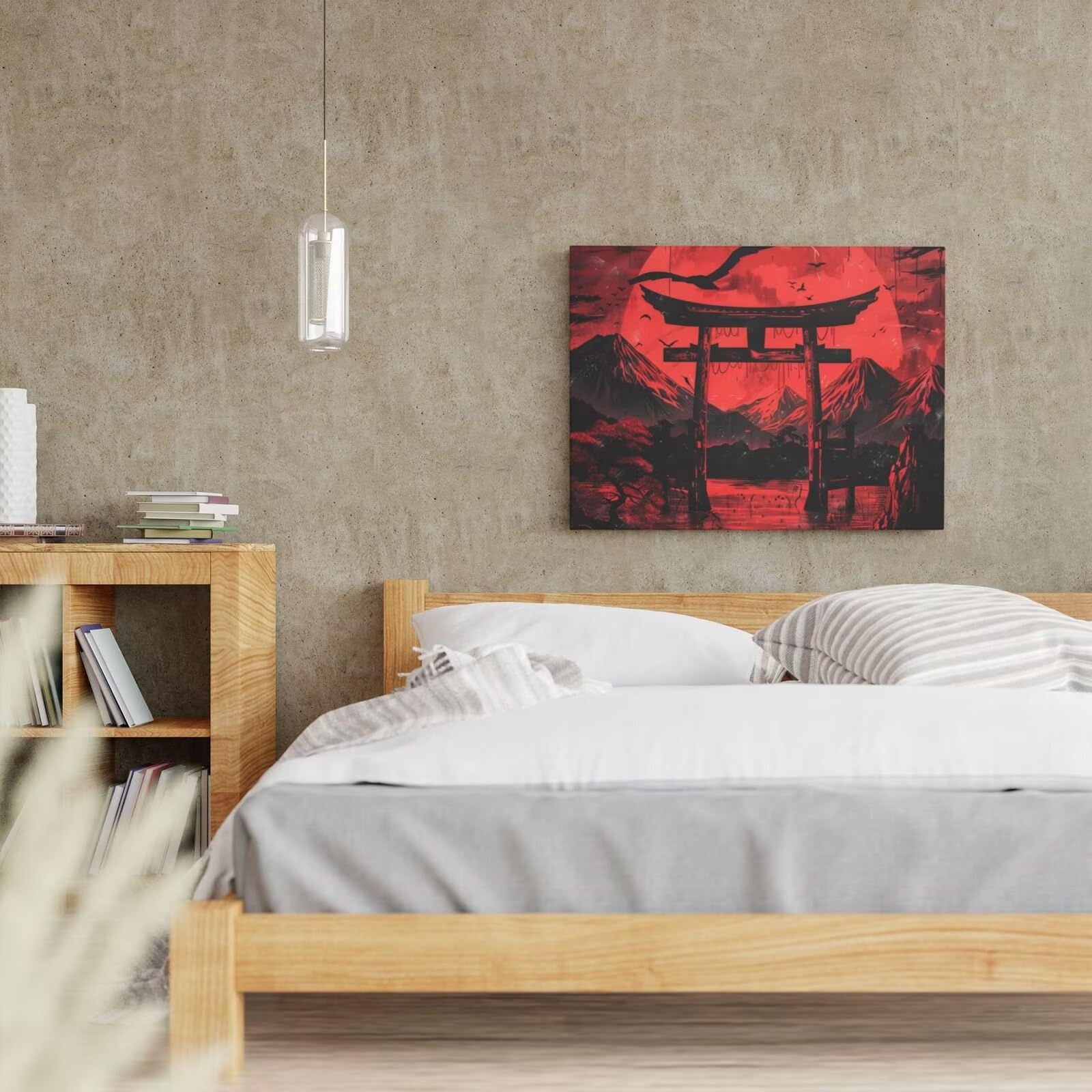 Kit per pittura con numeri per adulti, pittura con numeri per principianti, pittura acrilica con 6 pennelli, pittura ad olio per decorazione da parete, 95 x 70 cm, senza cornice) MK14
