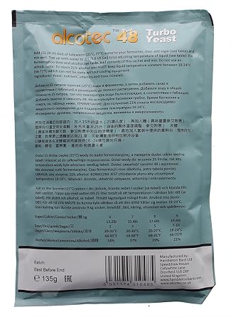Alcotec 48-hour Turbo Yeast, 135 grams (Pack of 2)