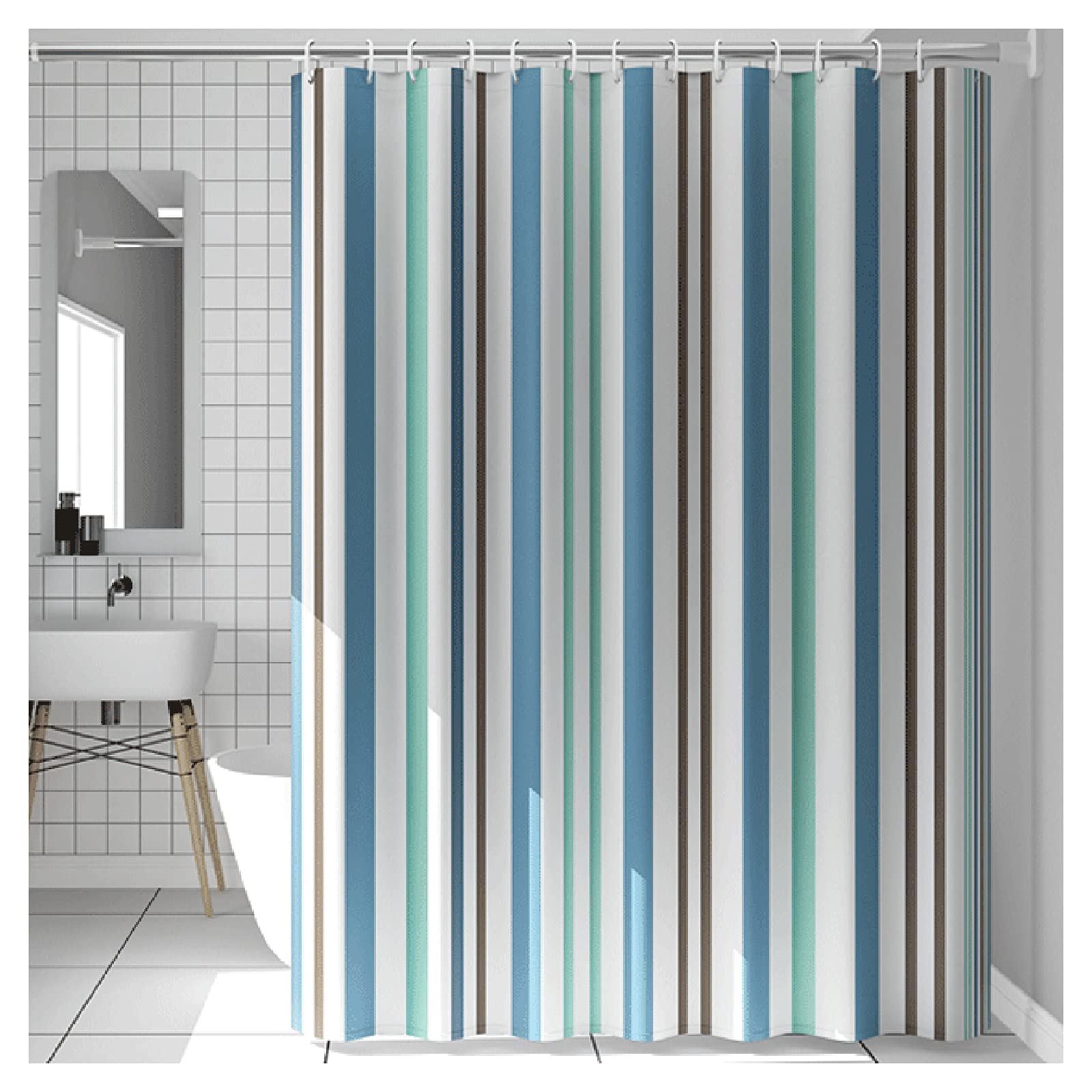 Rideau de douche scandinave occultant pour créer une vraie séparation dans vos toilettes