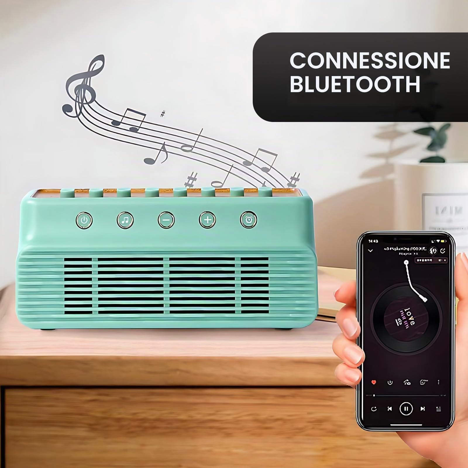 Macchina Per Rumore Bianco, 8 Opzioni Di Mixer Di Suoni Della Natura, Altoparlante Bluetooth, Temporizzazione A Tre Velocità, Per Dormire, Casa, Ufficio, Viaggi, Relax, Green