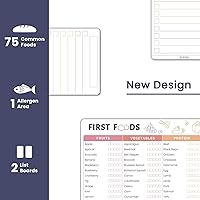 Vista 2 de Rastreador de Primeros Alimentos para Bebé para Nevera, Tabla Magnética de Borrado en Seco para Alimentos del Bebé, Incluye Imán de Lista