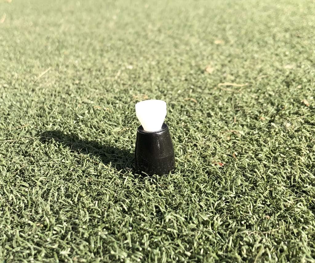 review infiniTEE Height Adjustable Driving Range Mat Golf Tee. Regular Size. Designed and Assembled in USA.