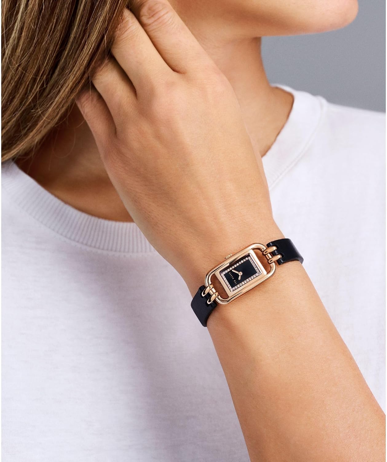 Ted Baker Tessye Ladies Black Leather Strap Watch (Model: BKPTTS4039I)