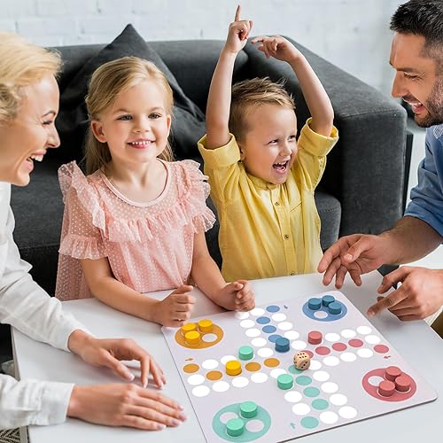 Miniatura 2 de Eggsnow Juego de mesa de madera 8 en 1 para niños y adultos, combo de mesa clásico de viaje, colección de juegos de mesa portátiles con ajedrez,