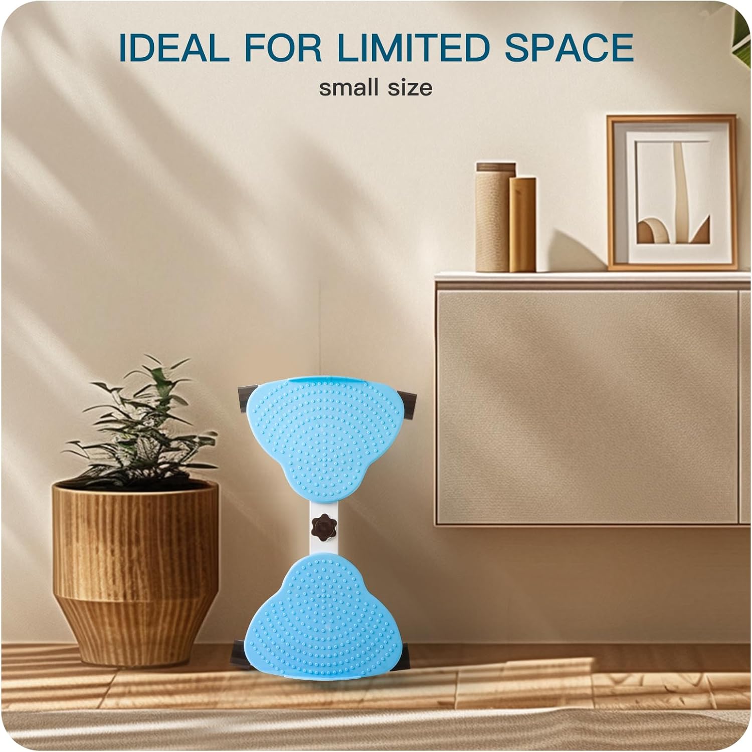 Waist Twisting Machine Pilates Twister Ab Twister Board with 300 lbs Capacity, Noiseless Home Gym Equipment for Core Exercise Slim Waist Belly Fat Workout for Women (Blue)