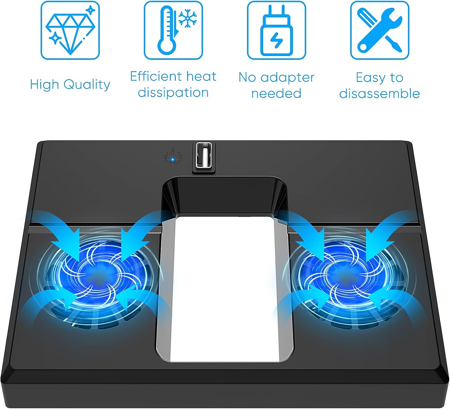 USB Cooling Fan Compatible with Xbox Series X Console, YUANHOT Cooling System Accessories with Dual Fans and External USB Port