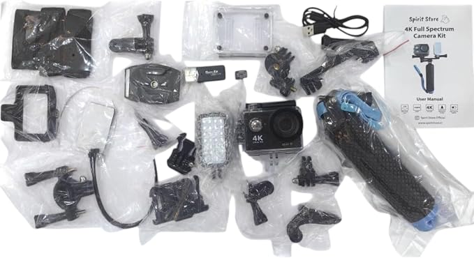 Full Spectrum Camera for Photography and Film Kit 4K Night Vision Modified Action Camera with IR Light & Dual Mount Grip miniatura 2