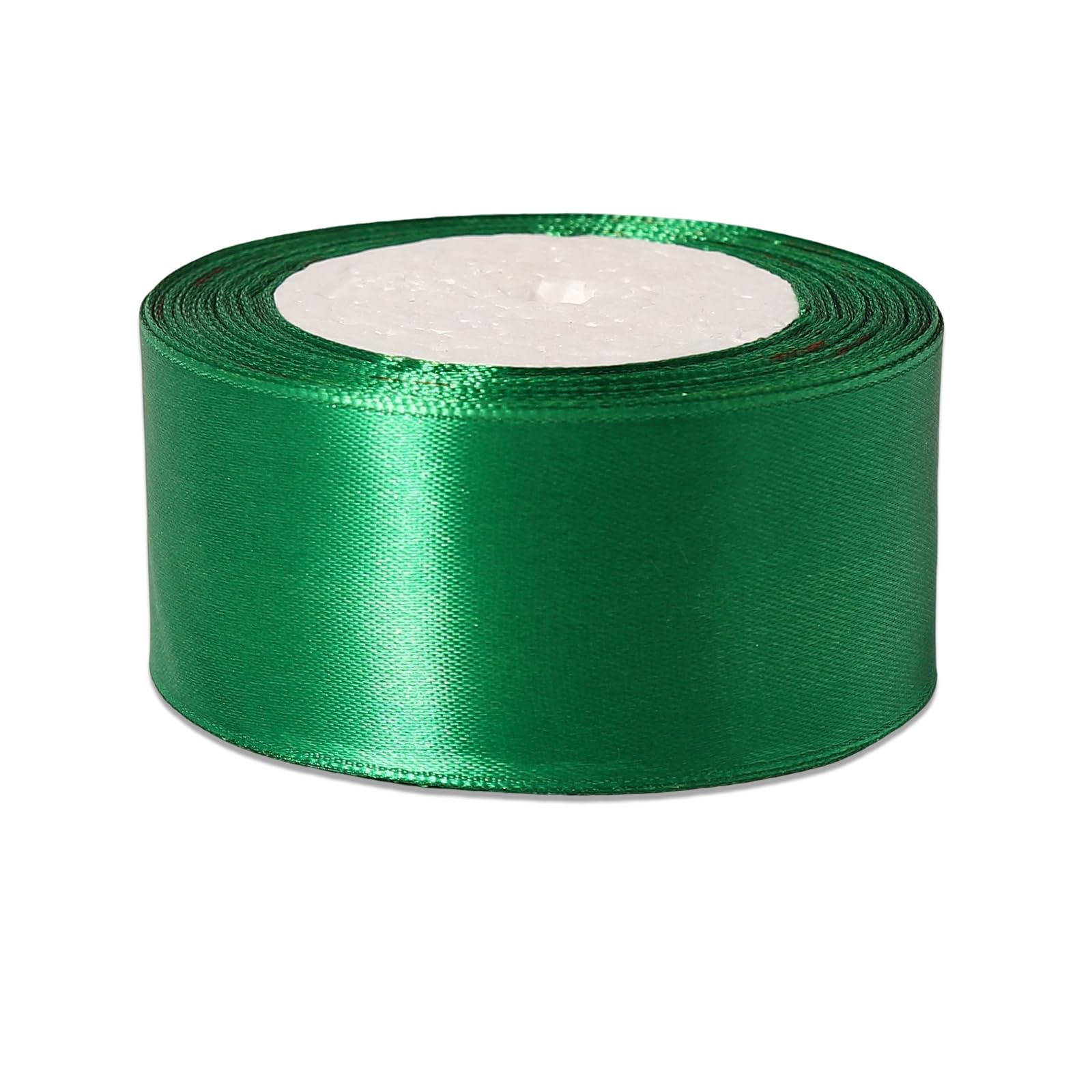 Dishaur 40mm Green Satin Ribbon for Gift Wrapping 22M Fabric Ribbon for Crafting Sewing, Christmas, Hair Bows and Cake Decoration - Image 2