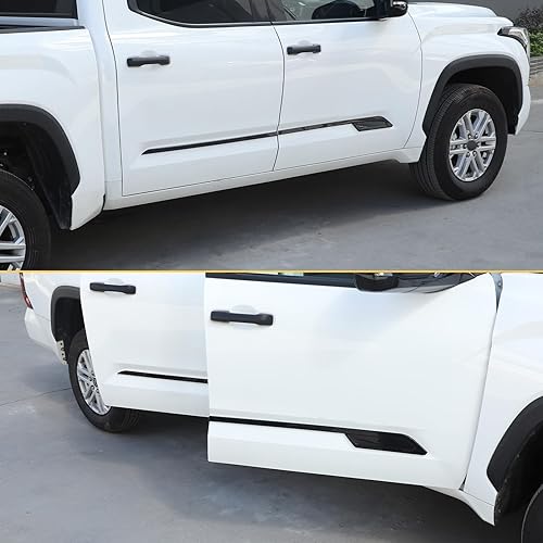 Miniatura 7 de Moldura de cubierta protectora para puerta lateral de carrocería compatible con Toyota Tundra 2022-2023, accesorios protectores de puerta de