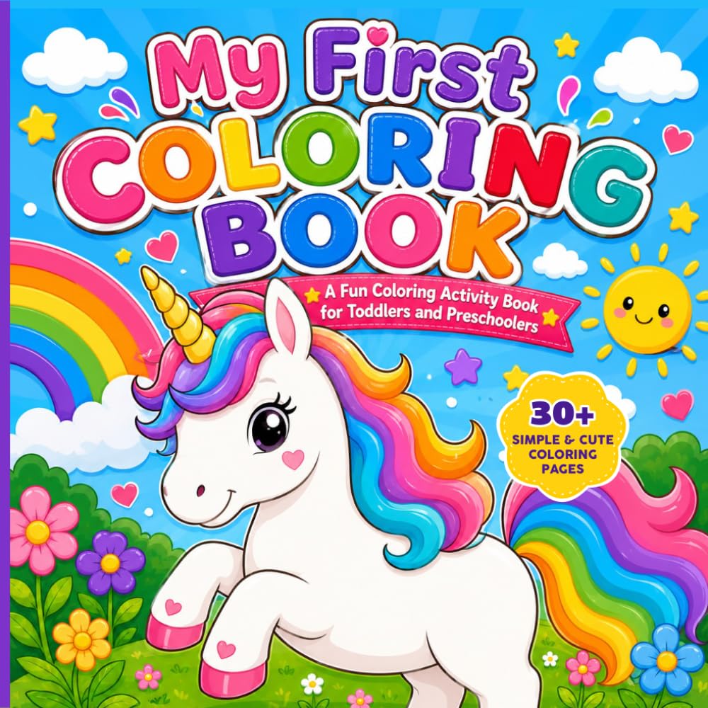 My First Coloring Book: A Fun Coloring Activity Book for Toddlers and Preschoolers