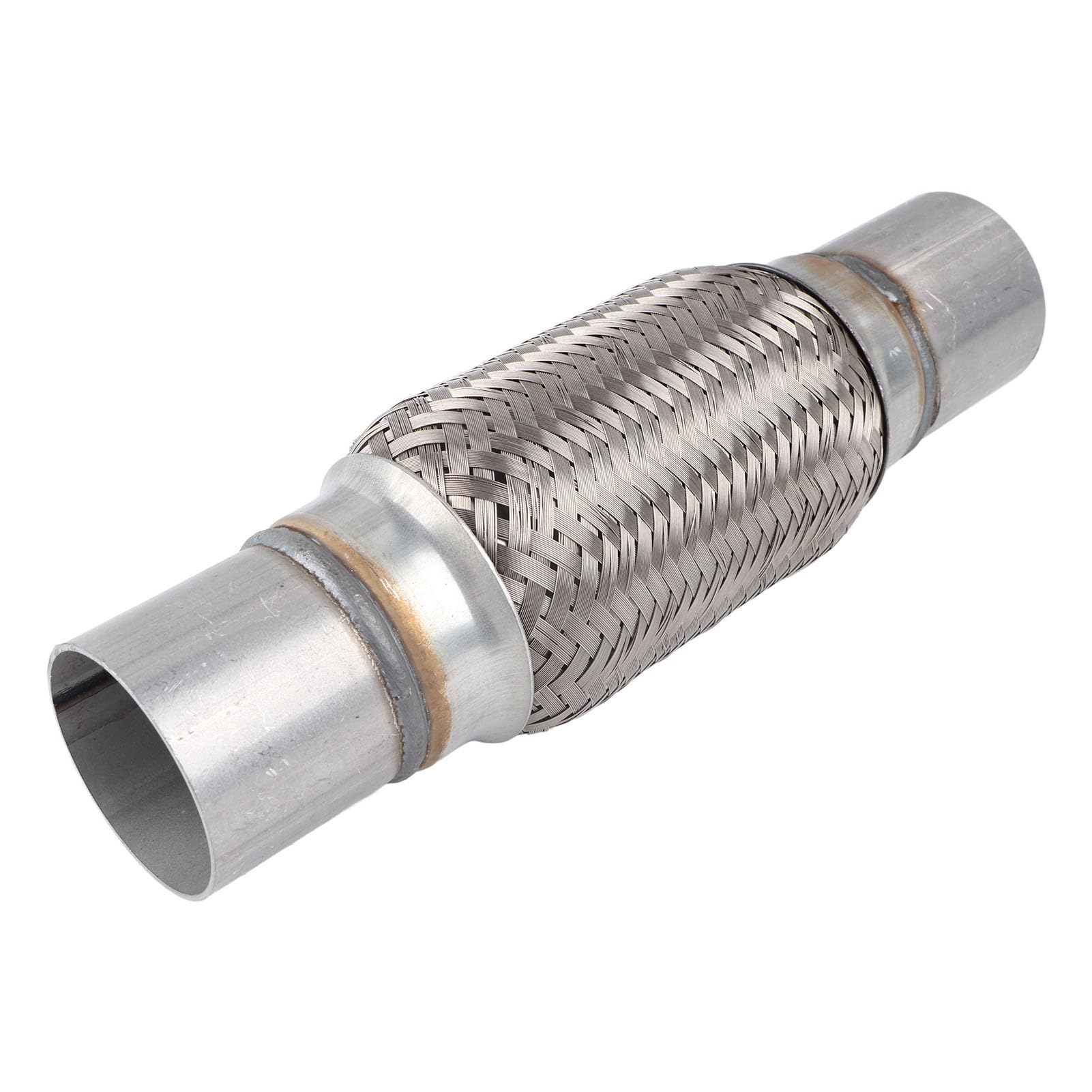 Aramox Tubo di Scarico Auto Flessibile in Acciaio Inossidabile Intrecciato Senza Saldatura 50x250 mm con Rete Interna, Antivibrazione