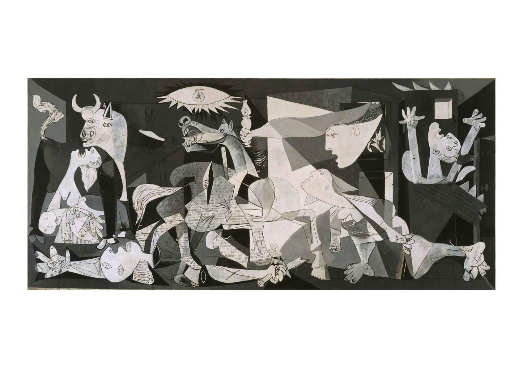 Guernica de Pablo Picasso affiche encadrée XL mate salon