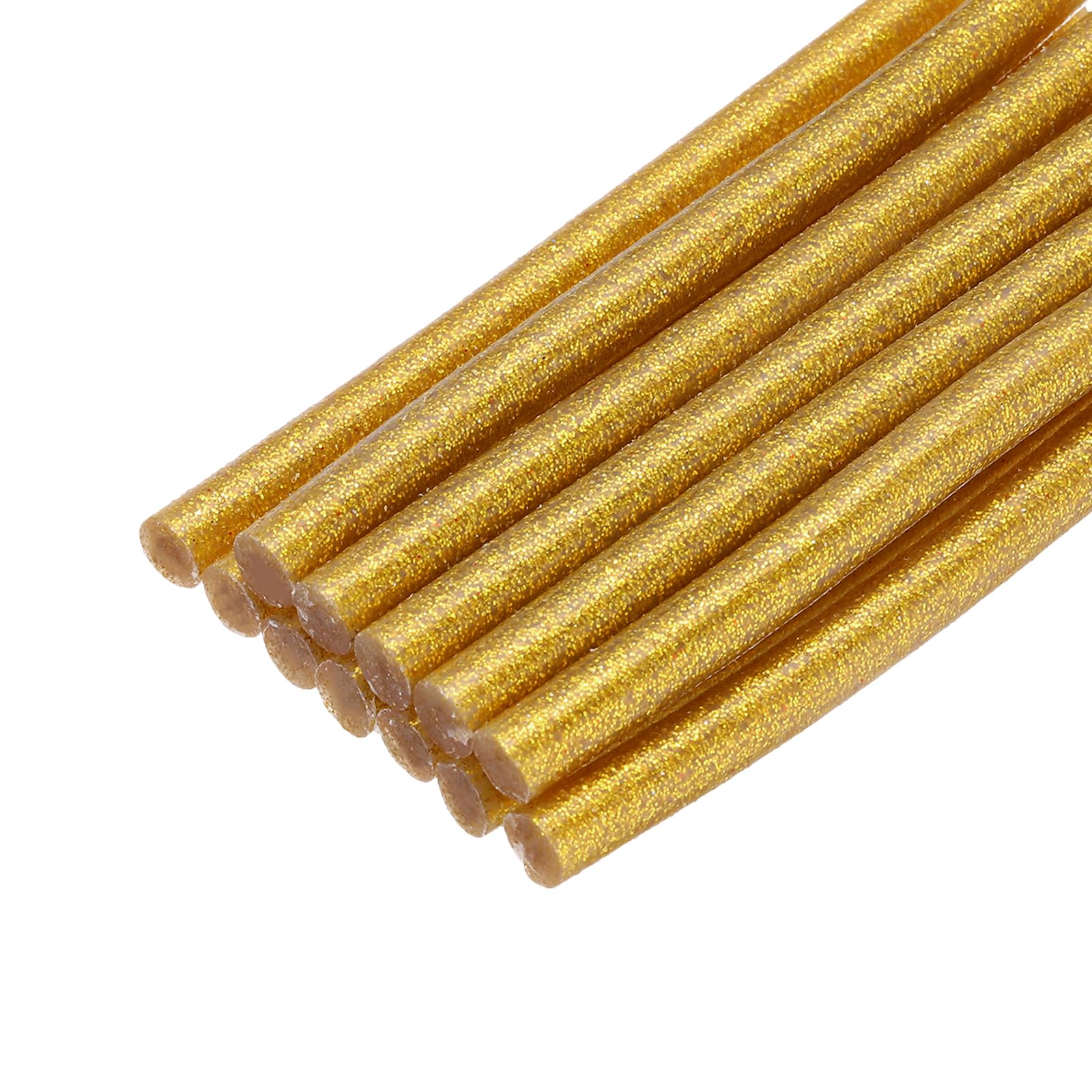 QUARKZMAN Barras de Pegamento Caliente Mini para Pistola de Pegamento 0.27" x 4" Brillo Dorado 12 Piezas