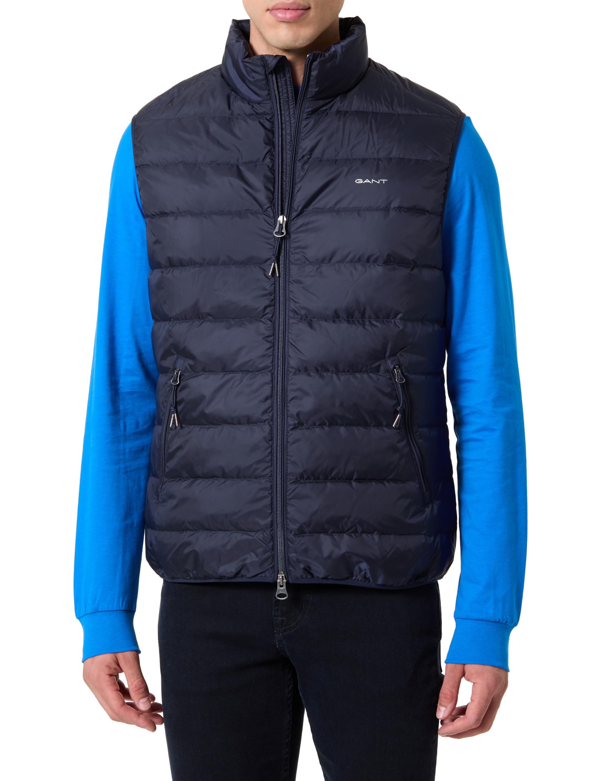 GANT LIGHT DOWN VEST, Evening Blue, 4XL