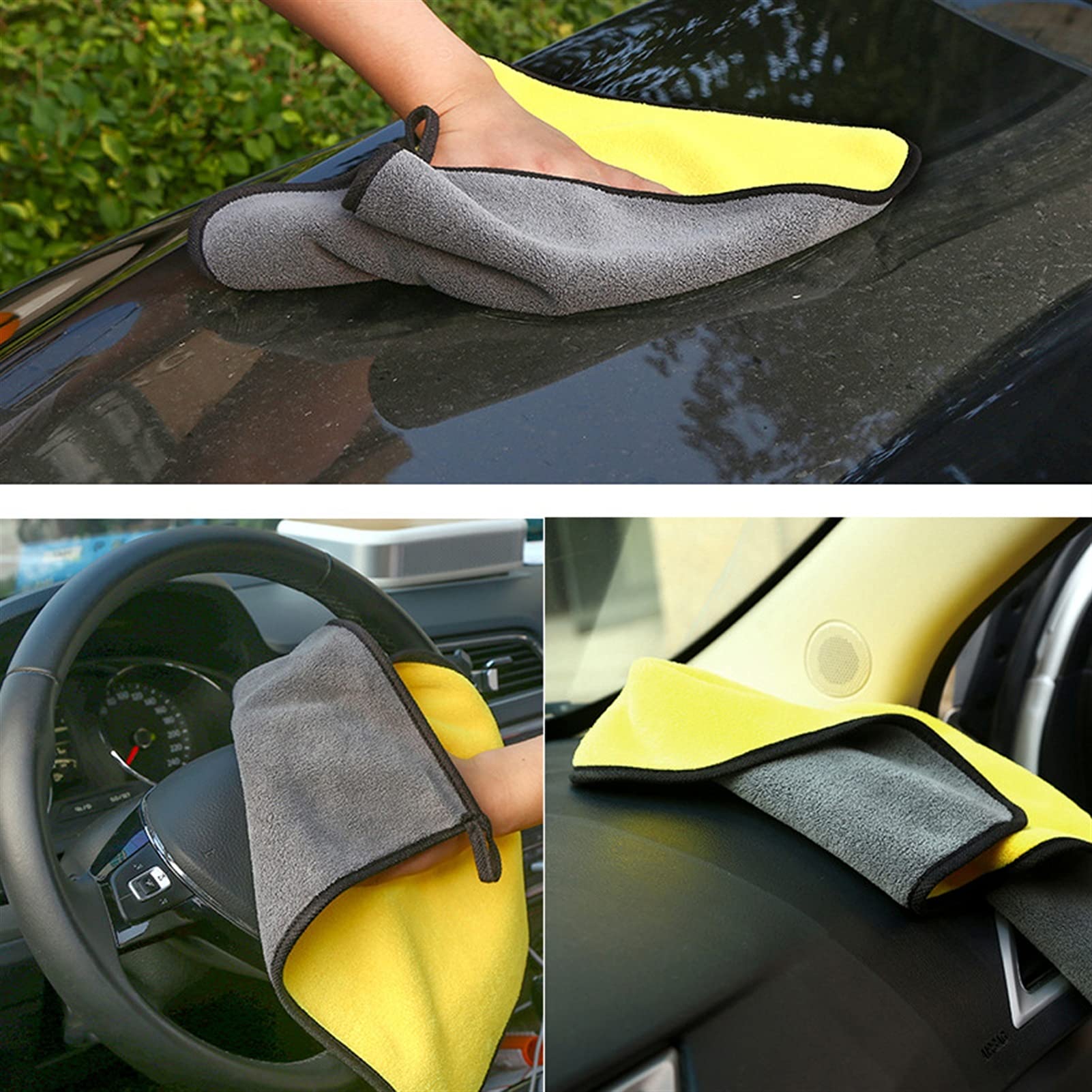 asciugamano asciutto Asciugamano in microfibra per auto Asciugamano per lavaggio in panno in microfibra per auto Panno per la pulizia in microfibra Asciugamano per asciugare l'autolavaggio Dettagli