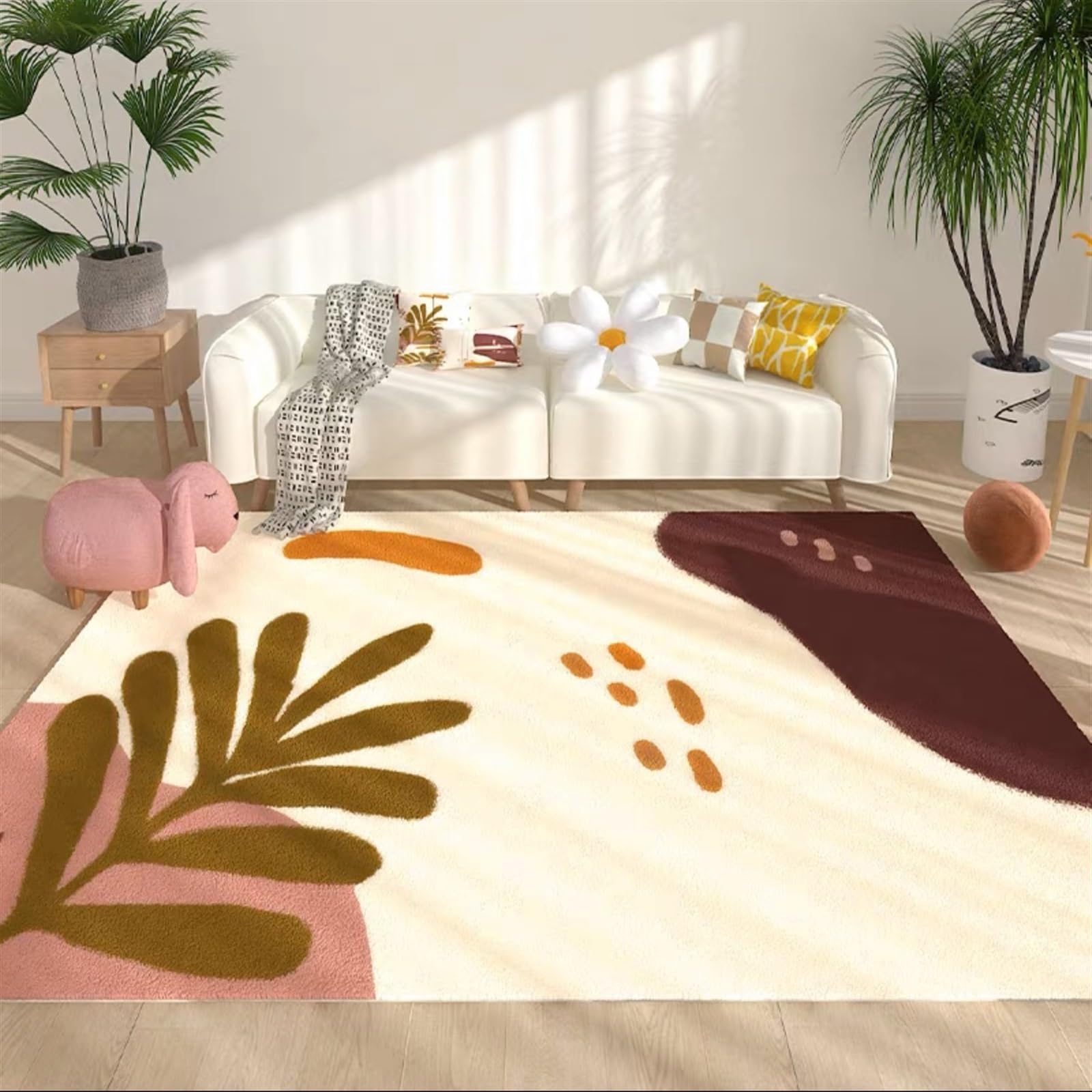Tapis de décoration d'intérieur lavable pour une chambre cocooning