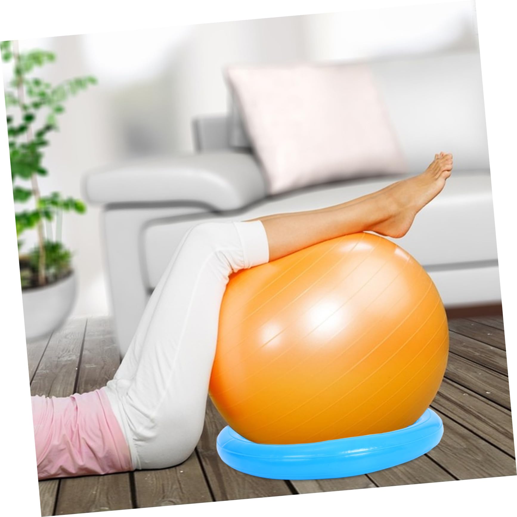 SUPVOX Base Stabilizzatrice per Palle Yoga PVC Antiscivolo e Resistente per Esercizi Palestra Casa e Studi Fitness Design e Facile Montare