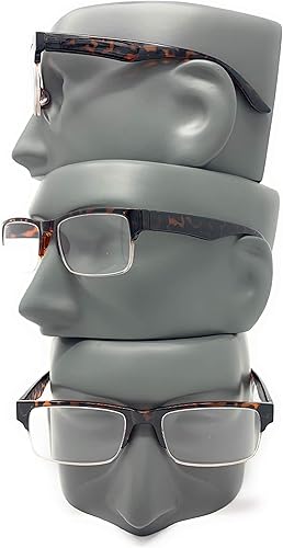 Miniatura 5 de The Boston - Gafas de lectura de media llanta, unisex con marco TR-90