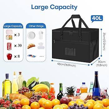 43L Sling Bag Food Delivery Bag Cooler Bag Picnic Bag Insulation Bag